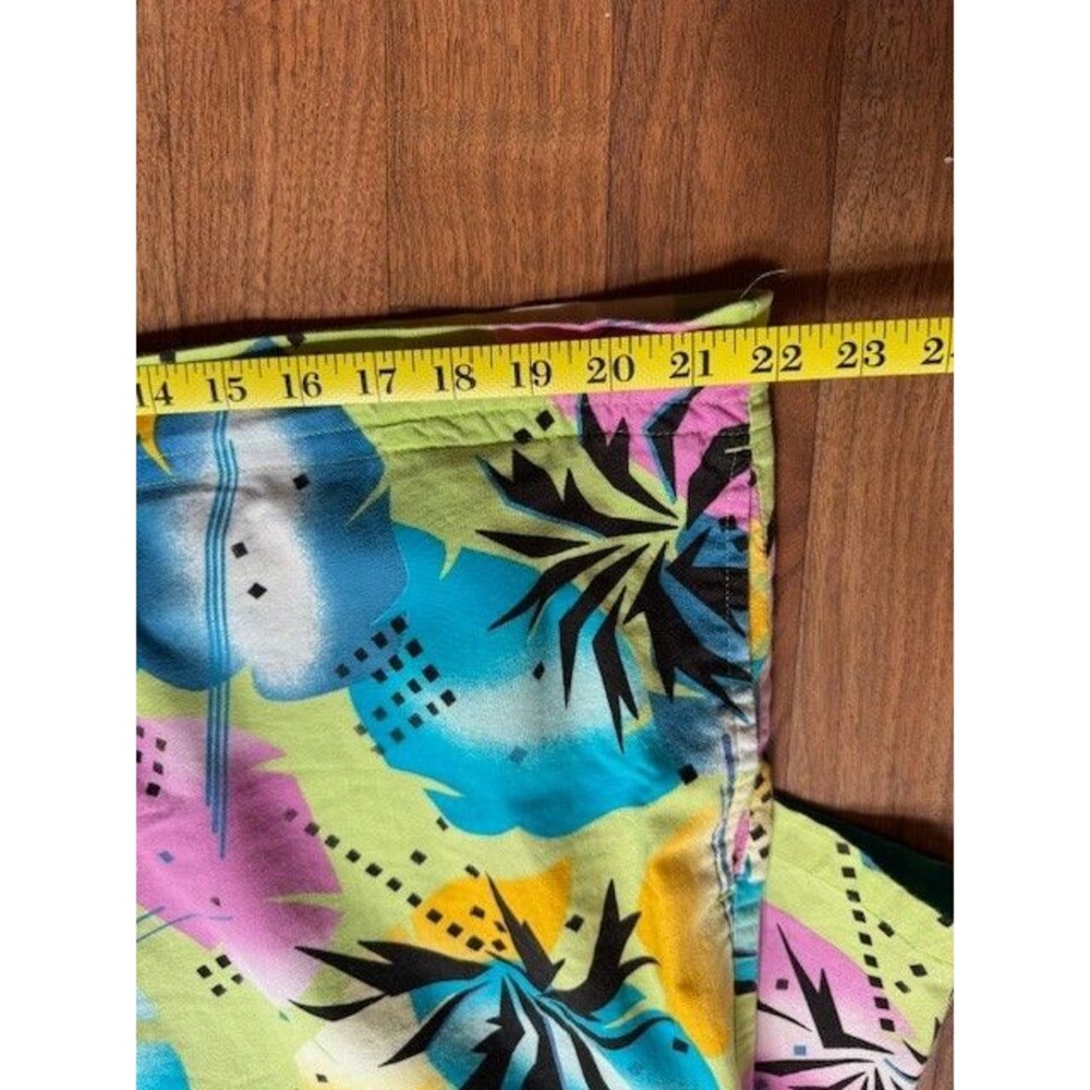 90s Vintage Woolrich Mens LRG Cotton Retro 80s Y2K Long Shorts Tropical - Picture 6 of 7